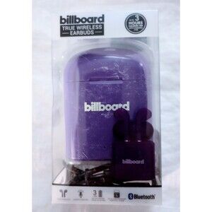 NEW Billboard Wireless Bluetooth Earbuds Headphones w/Hands Free Microphone